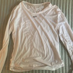 sheer nike running long sleeve